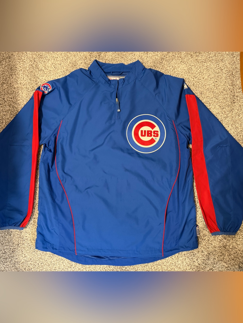 Chicago Cubs Majestic Blue Windbreaker
